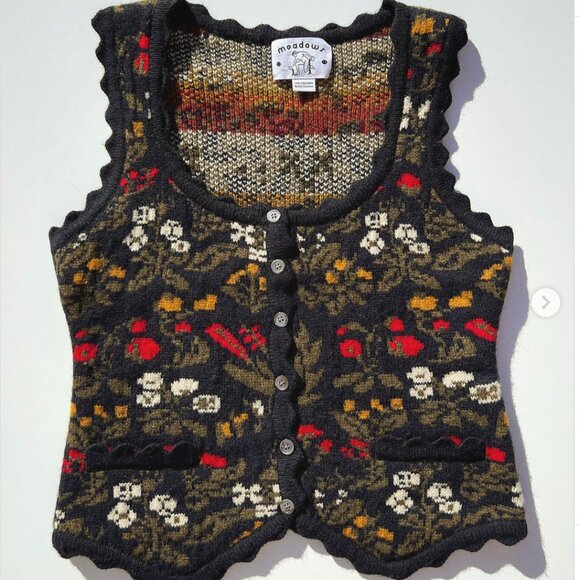 Meadows Jackets & Blazers - 100% Wool!! Meadows Berries Waistcoat Jumper